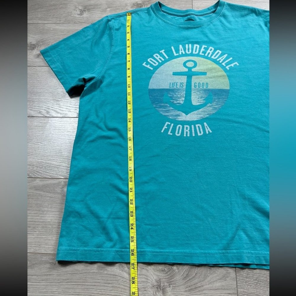 Life Is Good Fort Lauderdale Florida Classic Fit T-Shirt - Picture 10 of 11